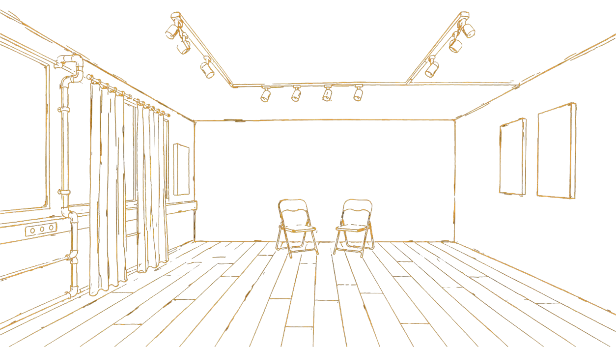 Line drawing of Inconspicuous Studio